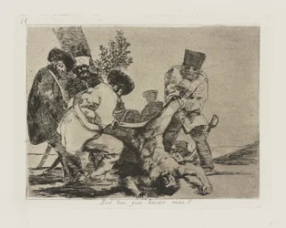 hva? må du gjøre mer? (Hva mer kan gjøres?), pl. 33 fra serien The Disasters of War