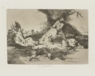 Se aprovechan. (De gjør bruk av dem.), pl. 16 fra serien Los desastres de la guerra (The Disasters of War)