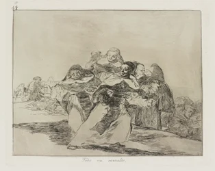Alt er kryptert. (Alt er Topsy-Turvy.), pl. 42 fra serien The Disasters of War