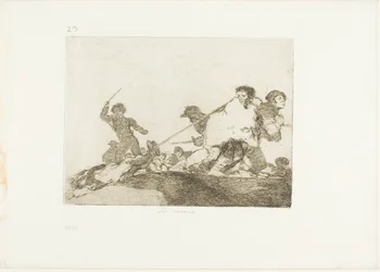 Han fortjente det, plate 29 fra The Disasters of War