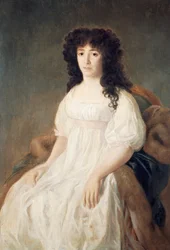 Portrett av grevinne av Casa Flores av Francisco de Goya (1746-1828)