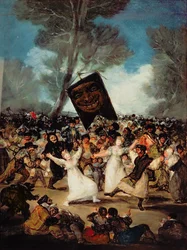 Sardinens begravelse (Corpus Christi-festivalen på askeonsdag) ca. 1812-19 (olje på lerret)