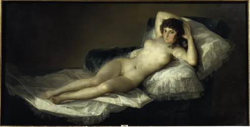Den nakne Maja, ca. 1798–1805 (olje på lerret)