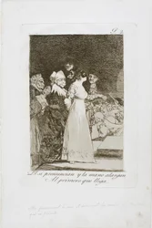 De sier "ja" og gir hånden til den første som kommer, plate to fra Los Caprichos, 1797-99