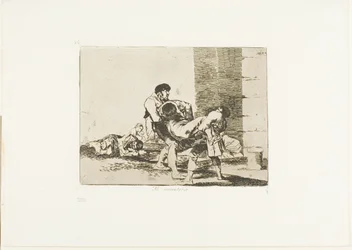 Til kirkegården, plate 56 fra The Disasters of War