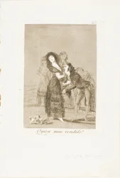 Hvem av dem er mer overvunnet?, plate 27 fra Los Caprichos