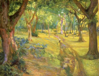 SKOGEN - 1923 - OLJE / LERT - 90X68 CM