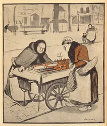 Det virker litt dyrt for meg, fra LAssiette au Beurre, 8. mars 1902 (fargegravering)