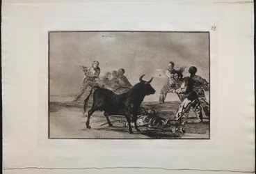 Bullfights: The Rabble Hamstringing the Bull with Lances, Sigds, Banderillas and Other Arms