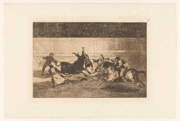Mann spiddet på et oksehorn Mort de Pepe Illo Tyrefekter (serietittel) La Taureaumachie (serietittel) La Tauromaquia (serietittel)