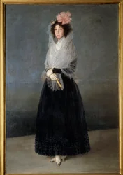 Portrett av grevinnen Del Carpio, Marquise of the Solana (1757-1795) Maleri av Francisco de Goya (1746-1828) 1700-tallet Søn. 1,81 x 1,22 m