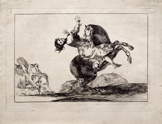 Hestebortføreren fra serien Los Disparates, Dårskaper, 1815-1819