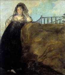 En manola, dona Leocadia Zorrilla Litografi av Francisco de Goya (1746-1828) Madrid fra 1700-tallet, Prado-museet