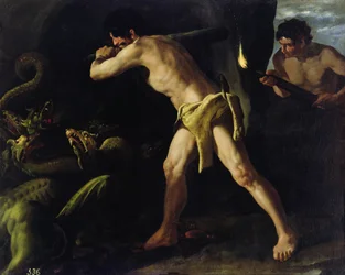 Herkules i kamp med den lerneiske hydraen, ca. 1634