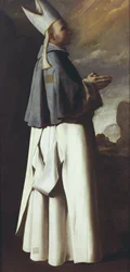 Saint Hugh of Grenoble (Hugues de Chateauneuf) (olje på lerret)