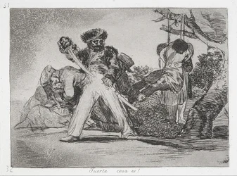 Dette er for mye! (Det er sterkt!) Fra serien The Disasters of War (Los Desastres de la Guerra ...