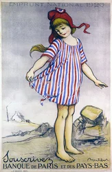 Poster advertising the National Loan 1920, Banque de Paris et des Pays-Bas (colour litho)   1403143   no       norwegian Successfully Translated  Original: Krönungsszene Translat: Krönungsszene 1346576 no norwegian Successfully Translated Original: De dien