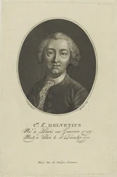 Portrett av Claude Adrien Helvetius 1715-1771, ca. 1800.