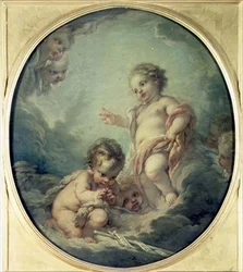 Kristus og døperen Johannes som barn