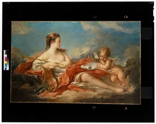 Musikk som lærer Cupid å lyde lyren