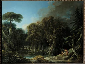 Skogmaleriet av Francois Boucher (1703-1770) 1740 Søn. 1,31x1,63 m