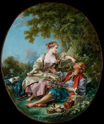 ""treskoene"" Maleri av Francois Boucher (1703-1770) 1768 Art Gallery of Ontario, Toronto
