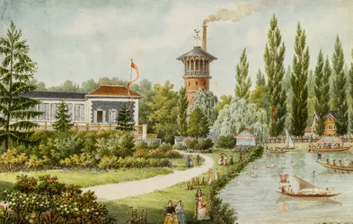 En fritidspark utenfor Paris, 1846