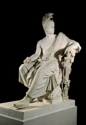Portrett av Lazare Louis Hoche (1768-1797), fransk general for revolusjonen. Skulptur av Francois Dominique Aime Milhomme (1758-1823) Søn. 1,90 m Versailles, slottsmuseum