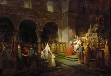 Salvelsen av Pepin den korte i Saint-Denis, 28. juli 754