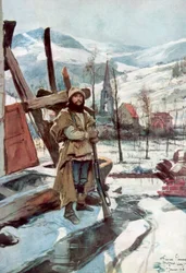 Stående vakt nær Metzeral, Alsace, januar 1916, 1926.
