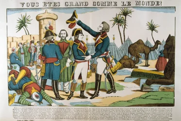 Napoleon og general Kleber på ekspedisjonen til Egypt, 1798, c1835