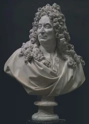 Portrettbyste av Nicolas Boileau (1636-1711) (marmor)