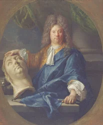 Portrett av Antoine Coysevox, 1701