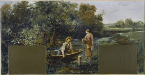 Skisse for rådhuset i Nogent-sur-Marne: Idyll ved vannet