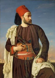 Portrett av Leconte de Floris i uniformen til den egyptiske hæren, 1840