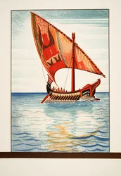 Argonauts, fra Prometheus Enchained by Aeschylus, pub. 1941 (stensiltrykk)