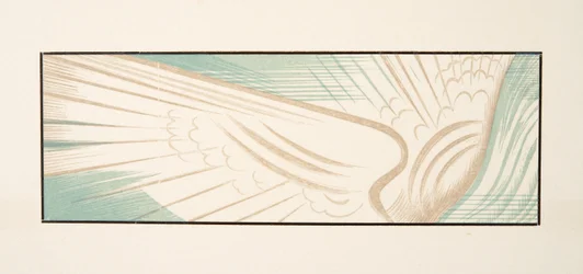 Grafisk illustrasjon fra Prometheus Enchained av Aeschylus, pub. 1941 (stensiltrykk)