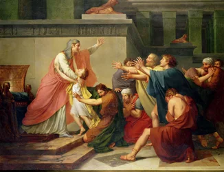 Joseph anerkjent av sine brødre (olje på lerret)