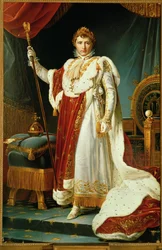 Napoleon I i kroningskostyme...