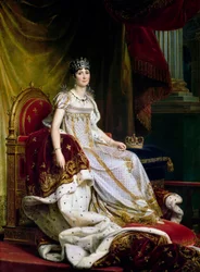 Joséphine de Beauharnais, Napoleon Bonapartes første hustru 1763-1814, i kroningsdrakt, 1807-1808