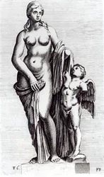 Heavenly Venus, ca. 1653 (etsing) (bw-bilde)
