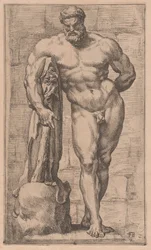 Farnese Hercules, sett forfra [plate 2]