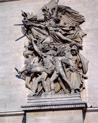 Marseillaisen på Triumfbuen i Paris. Skulptur av François Rude (1784 - 1855)