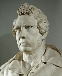 Portrett av maleren Louis David (marmor)