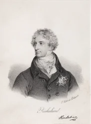 Portrett av Armand Emmanuel du Plessis, hertug av Richelieu, 1820-tallet