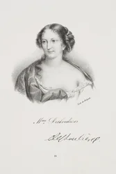 Portrett av forfatteren Antoinette Des Houlières