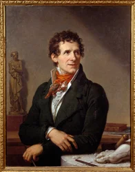 Portrett av billedhuggeren Antonio Canova (1757-1822). Maleri av Xavier Fabre (1766-1837), 1812. Mål: 0,91 x 0,7 m. Montpellier, Musée Fabre - Portrett av den italienske billedhuggeren Antonio Canova (1757-1822). Maleri av François Xavier Fabre (1766-1837)