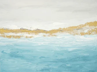 Abstrakt «Blue Gold»-havlandskap
