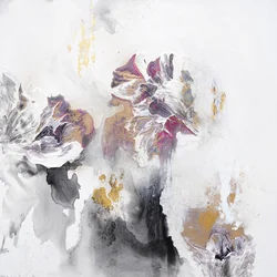 Abstrakte gyldne blomster