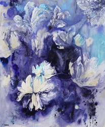 Indigoblå blomster
